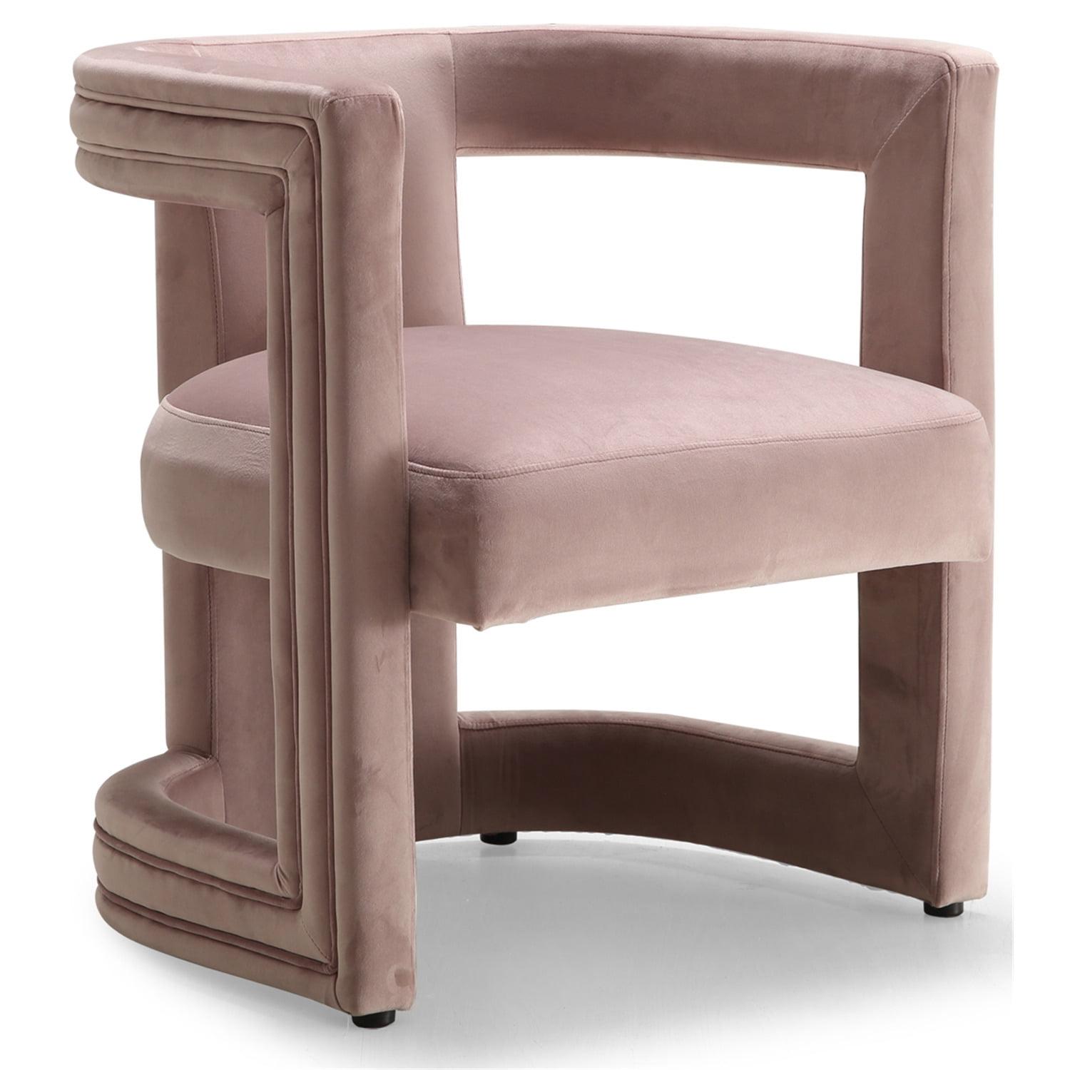 Meridian Furniture Blair Pink Velvet Accent Chair