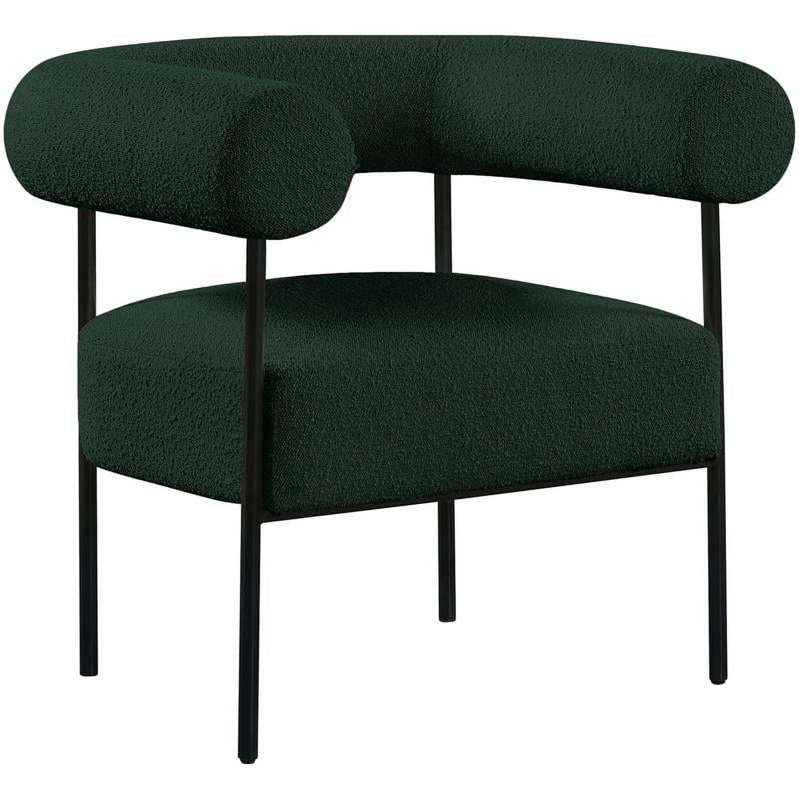 Meridian Furniture Blake Green Boucle Fabric Accent Chair