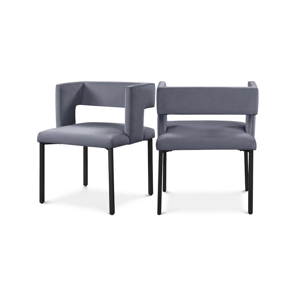 Inga 19'' H Velvet Upholstered Side Chair