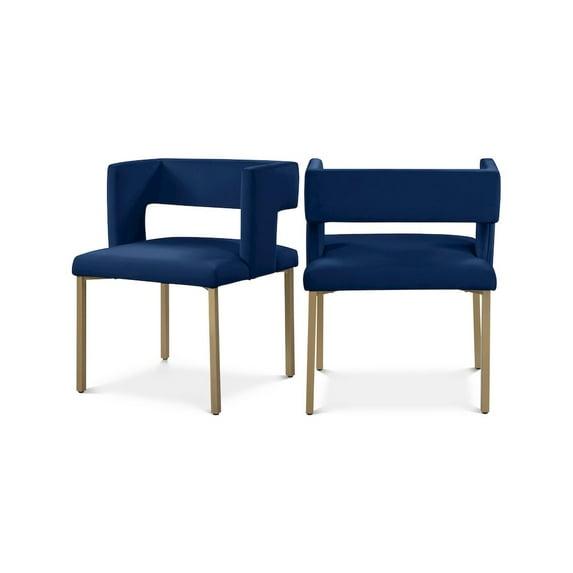Inga 19'' H Velvet Upholstered Side Chair