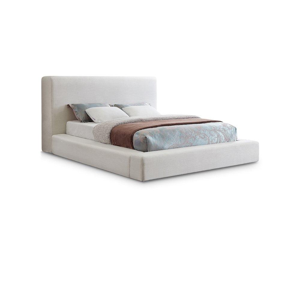 Meridian Furniture Devin Full Contemporary Standard Bed, Cream