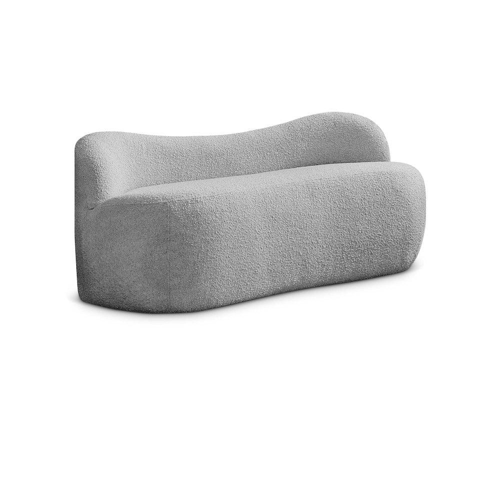 Jimmey Flair Boucle Fabric Bench