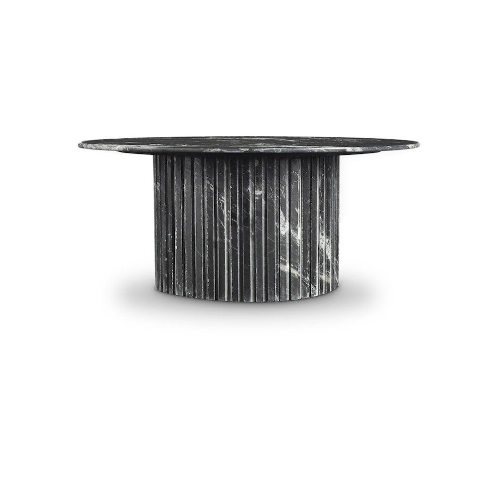 Mercer Oval Coffee Table - Black Marble