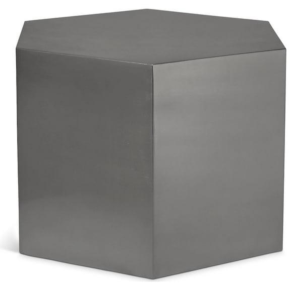 Hexagon Brushed Chrome Modular Coffee Table-Meridian Furniture