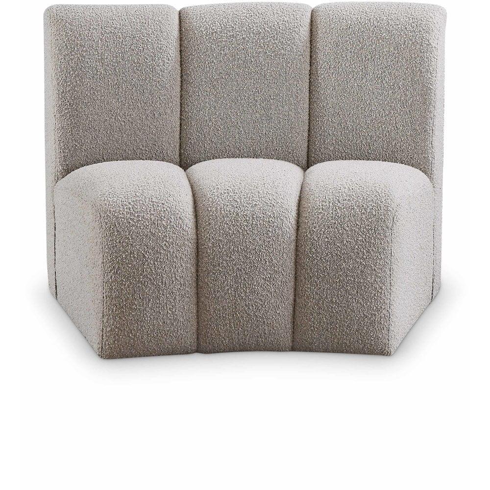 Everly Quinn Izen 43" W Boucle Fabric Modular Chair