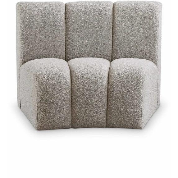 Everly Quinn Izen 43" W Boucle Fabric Modular Chair