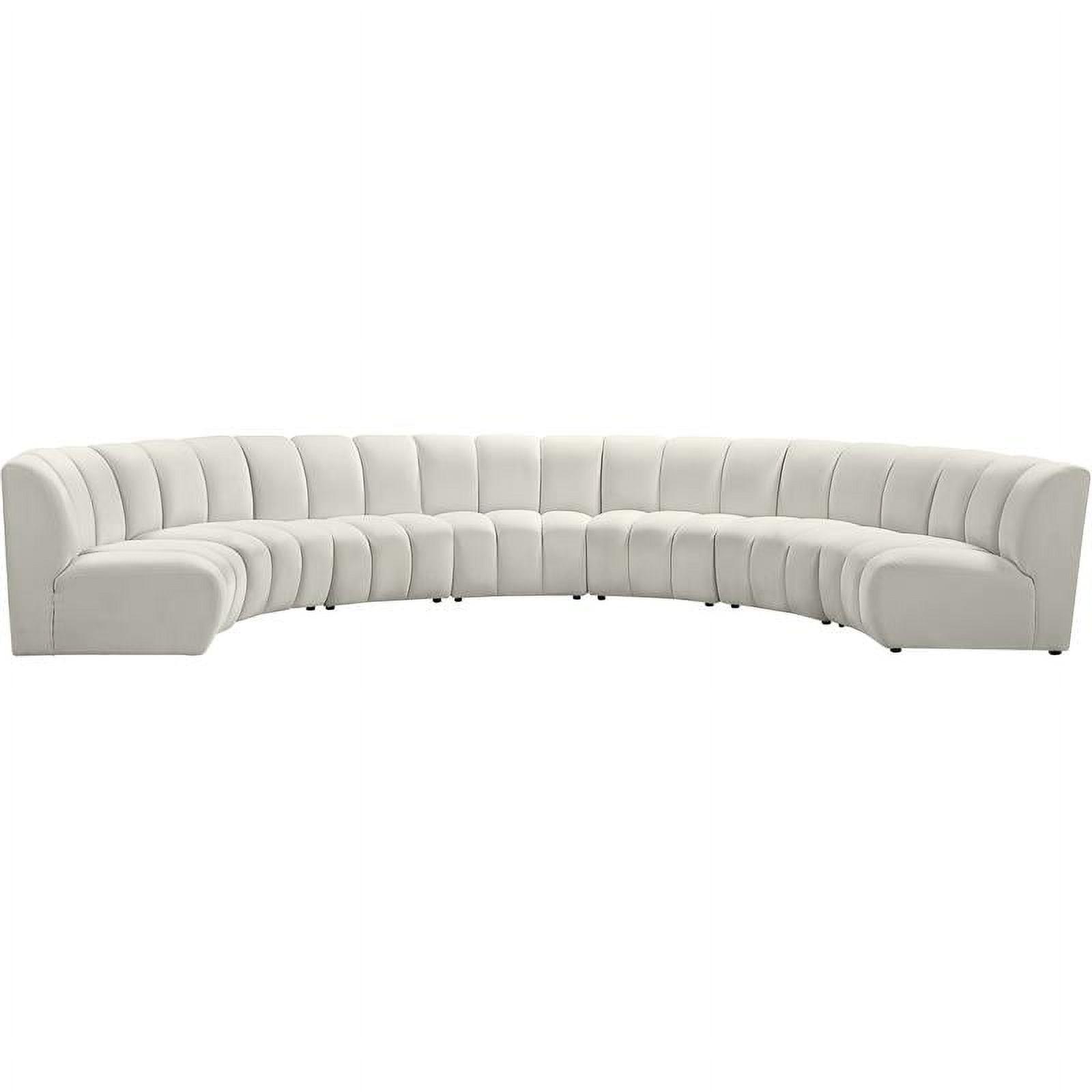 Edinger 7 - Piece Velvet Sectional