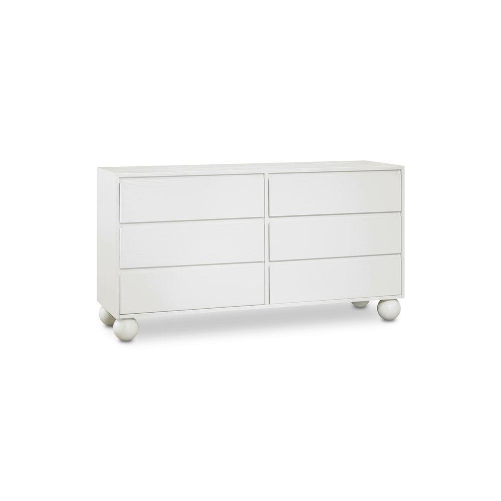 Meridian Furniture Kent Cream Solid Ash Wood Dresser