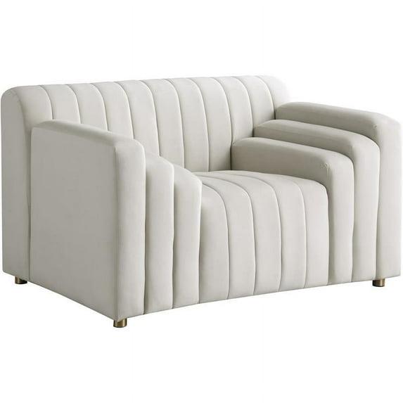 Meridian Furniture Naya Cream Velvet Chair