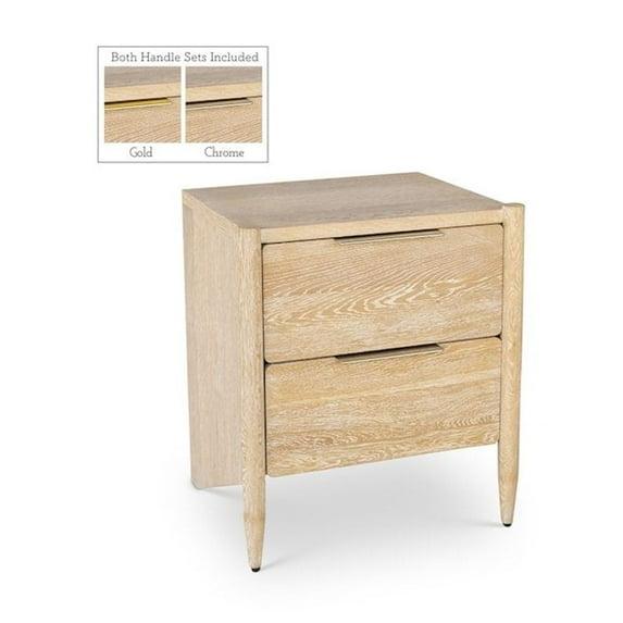 Meridian Furniture,Oakwood White Oak Nightstand