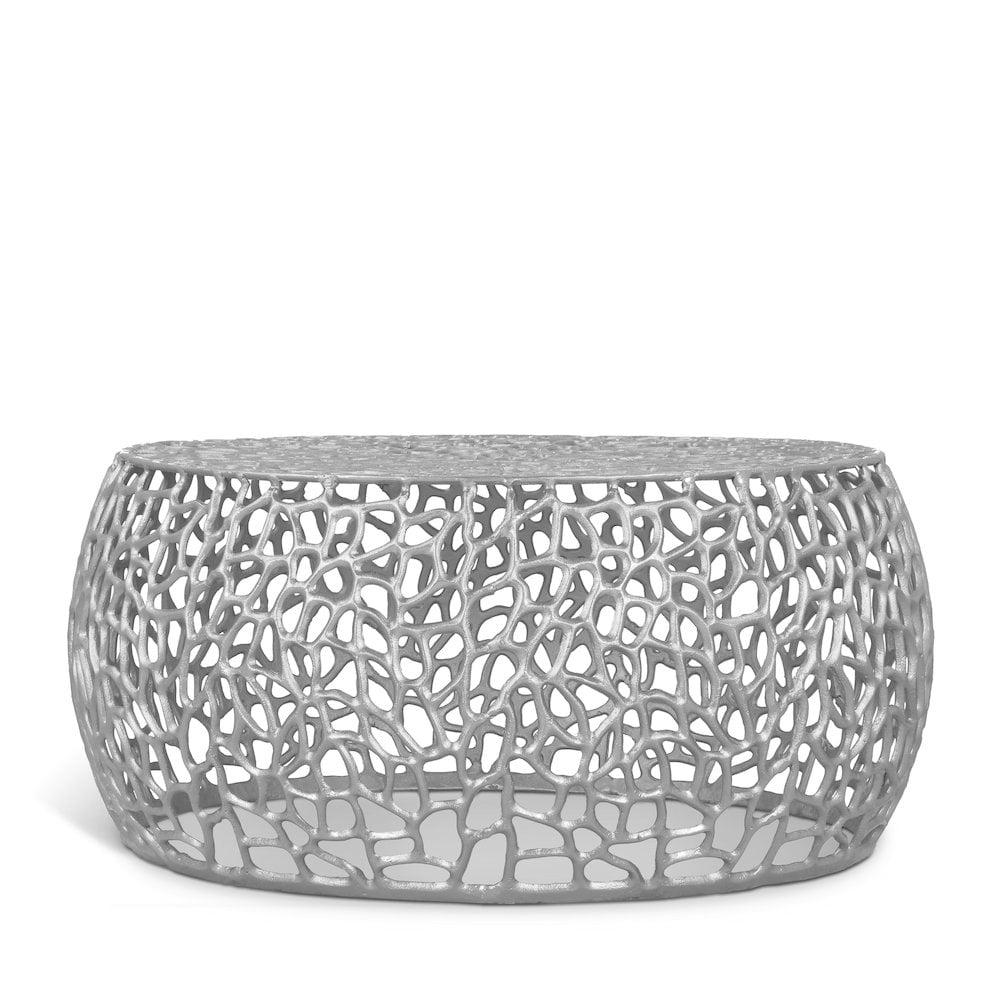 Meridian Furniture Priya Solid Chrome Aluminum Coffee Table