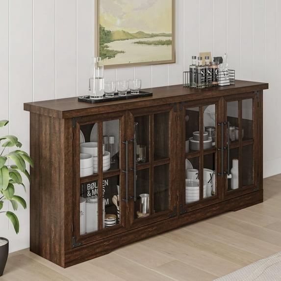 Lark Manor™ Pfarr 63" Wide Sideboard with glass doors