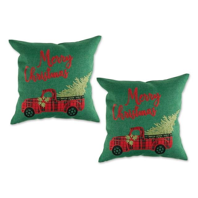 Embroidered Cotton Pillow Cover (Set of 2)