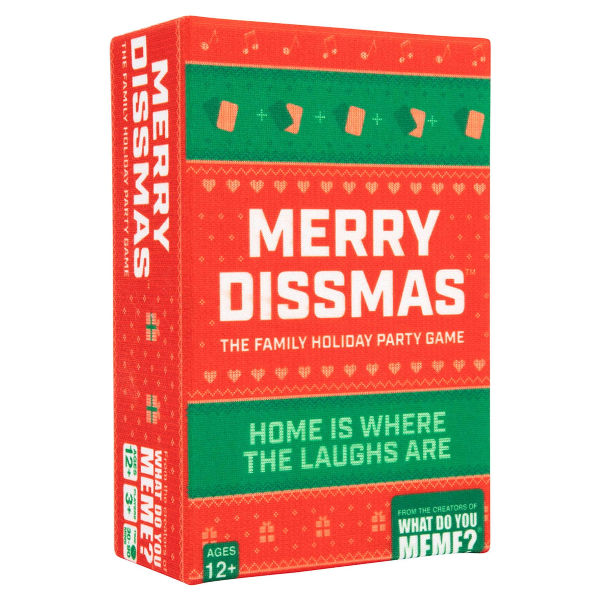 Merry Dissmas Multicolored Holiday Party Trivia Game for 12+