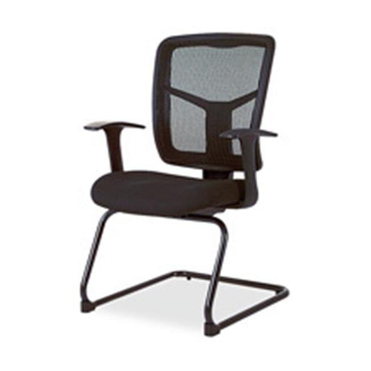 ErgoFlex Black Mesh and Fabric Adjustable Guest Chair