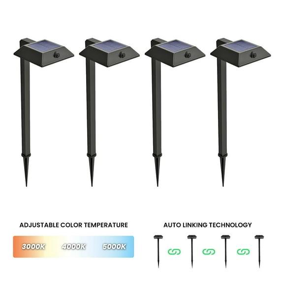 Home Zone Security Low Voltage Solar Powered Integrated LED Pathway Light