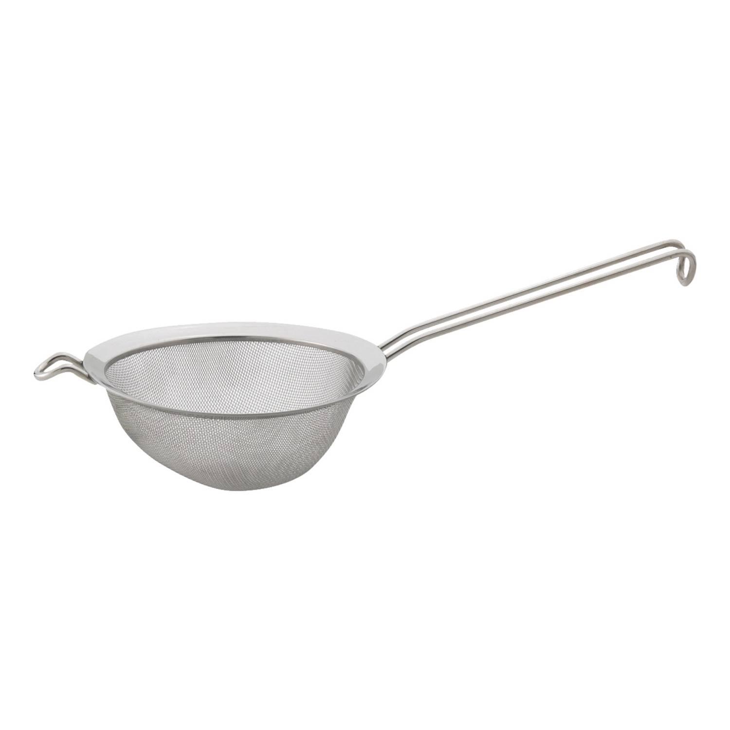 7-Inch Stainless Steel Double Mesh Strainer with Handle