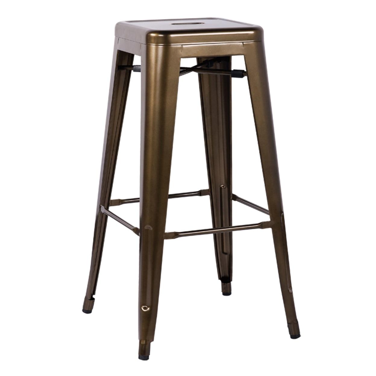 Rustic Bronze Metal Bar Stool 30" - Set of 2