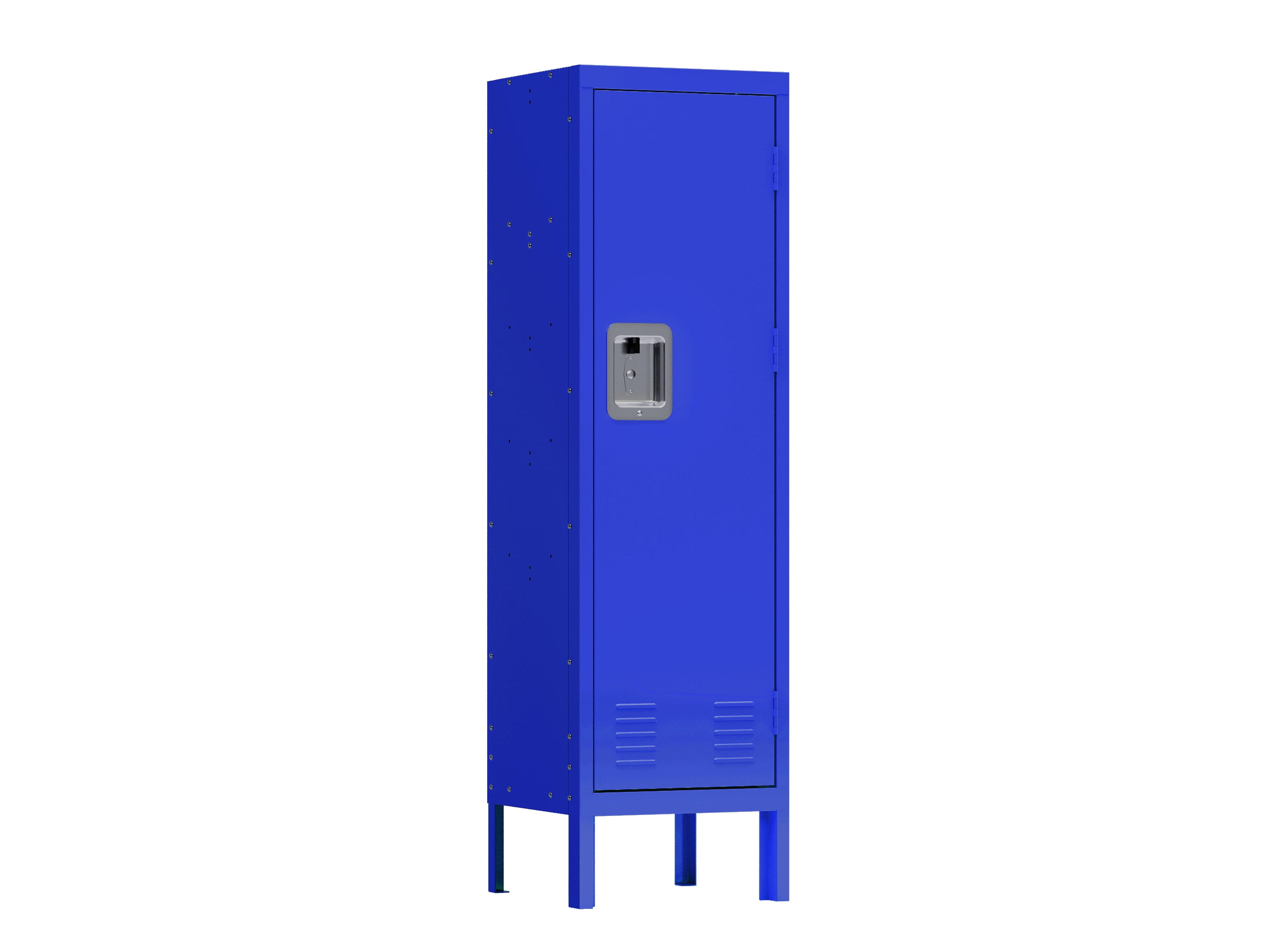 Blue Alloy Steel Freestanding Industrial Storage Cabinet