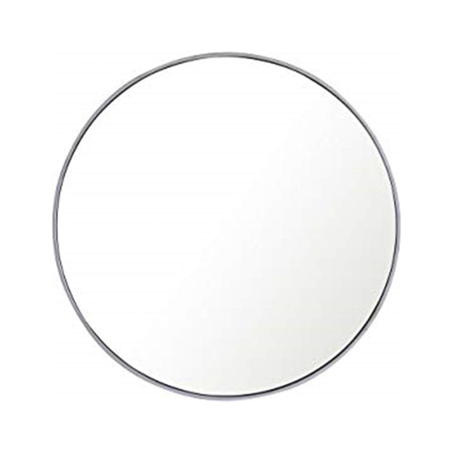 Elegant Lighting Metal frame Round Mirror 36 inch Silver finish