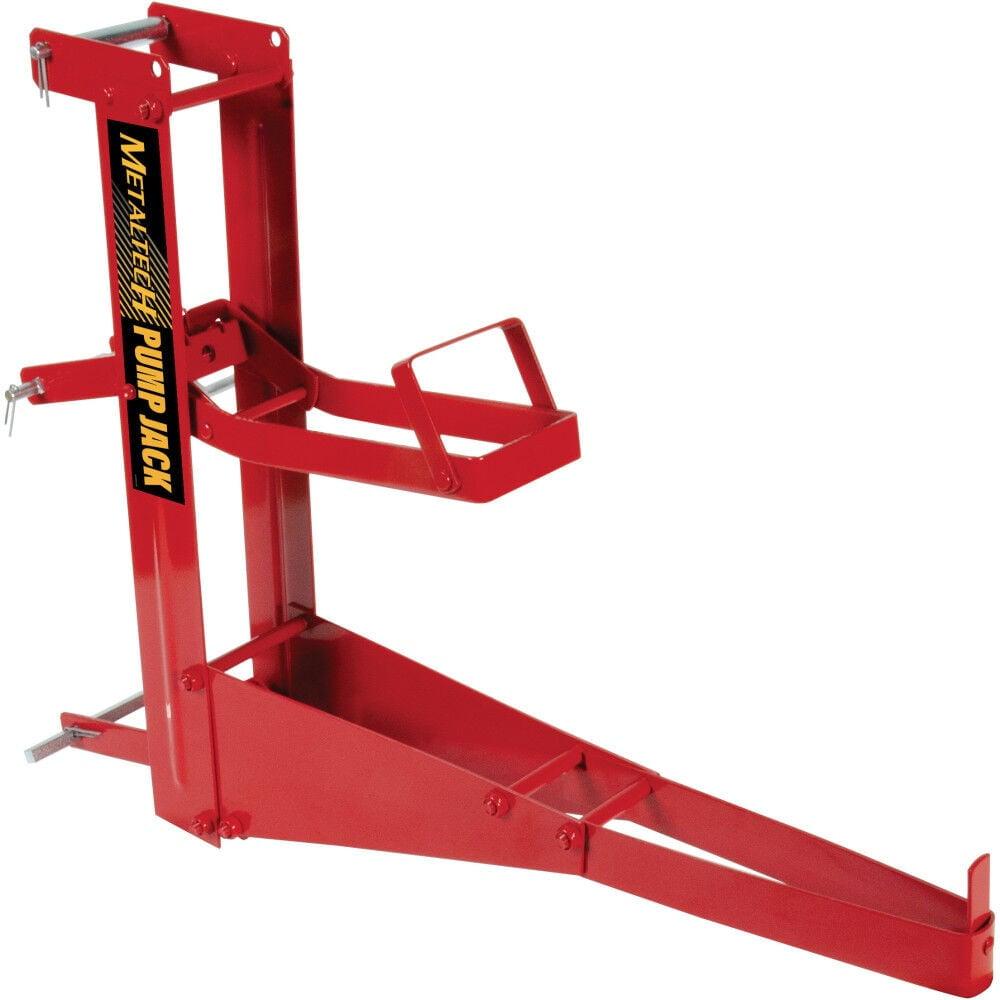 Red Steel Adjustable Weather Resistant Pump Jack