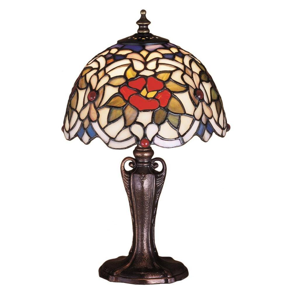 Bronze Stained Glass Mini Table Lamp