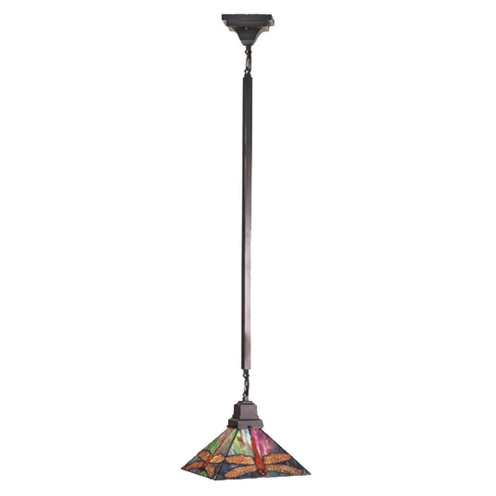 Prairie Dragonfly 1 - Light Mahogany Bronze Single Pendant