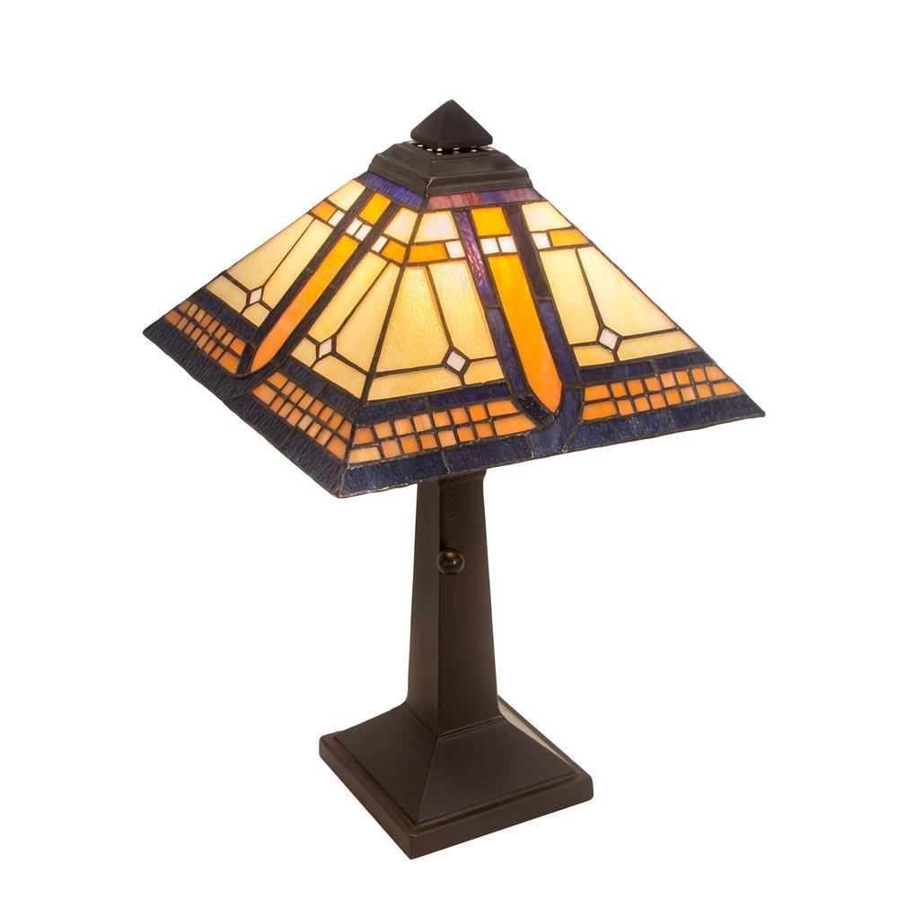 Meyda Tiffany & Stained Glass Metal Table Lamp