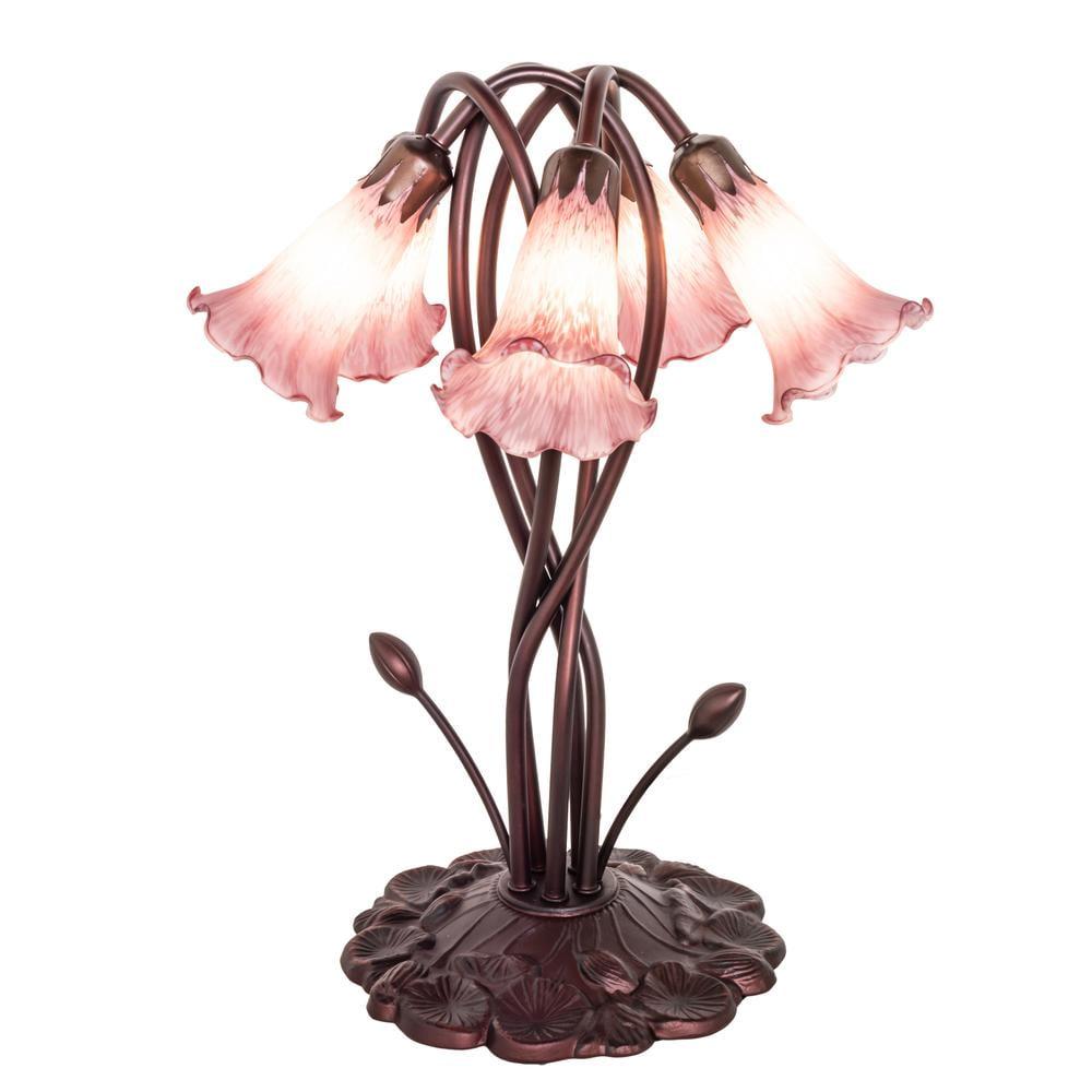 Lavender Bronze 5-Light Lily Accent Lamp