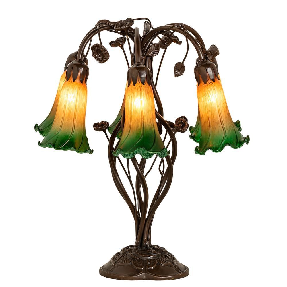 Meyda Tiffany & Stained Glass Metal Arched Lamp