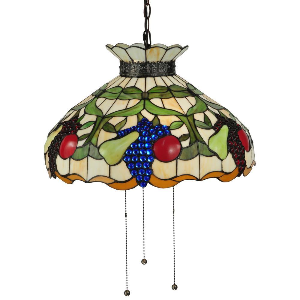 3 - Light Mahogany Bronze Pool Table Lights Pendant