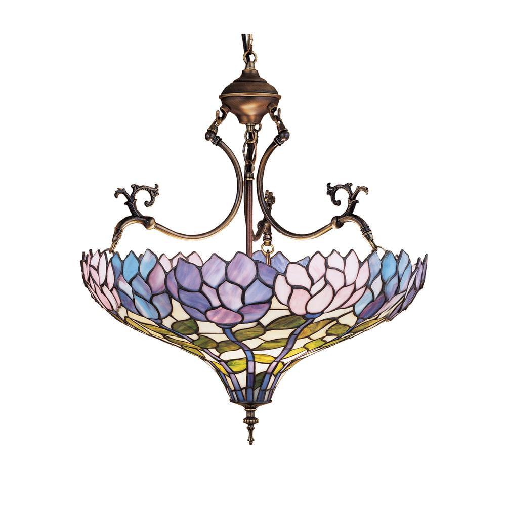 Meyda Lighting 20"W Wisteria Inverted Pendant.605