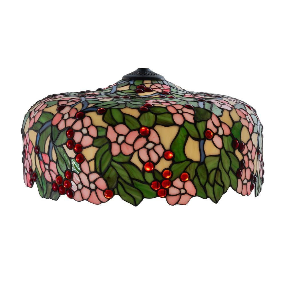 Tiffany Cherry Blossom Stained Glass Lamp Shade