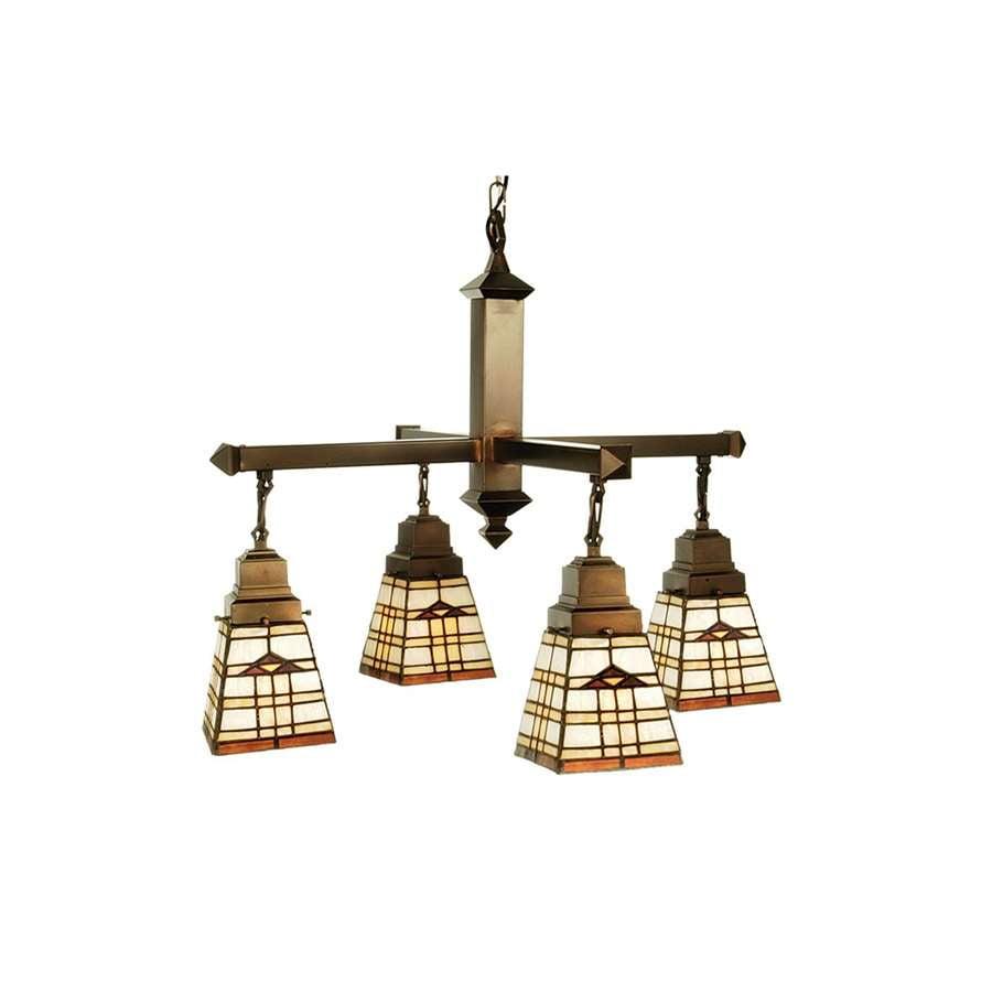 Arrowhead Mission 4-Light Mahogany Bronze Chandelier