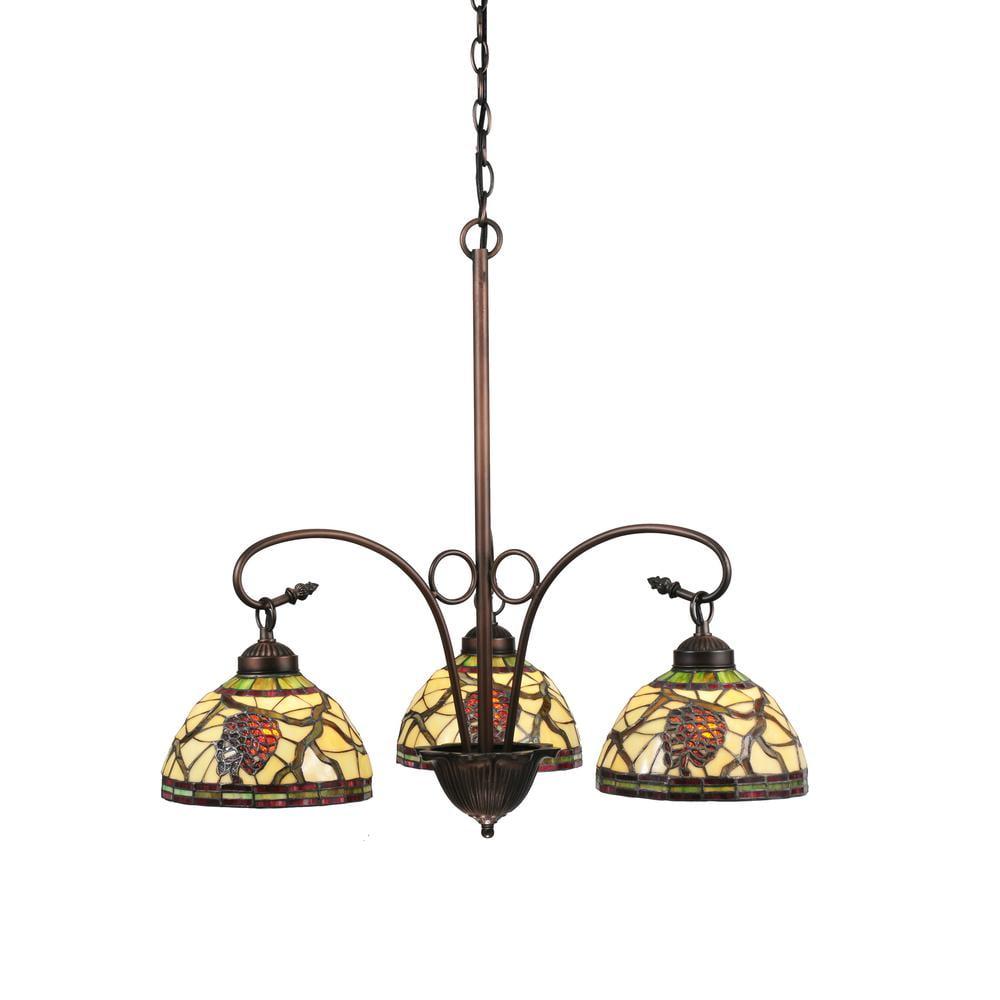 Meyda Tiffany & Stained Glass 3 - Light Dimmable Classic / Traditional Chandelier