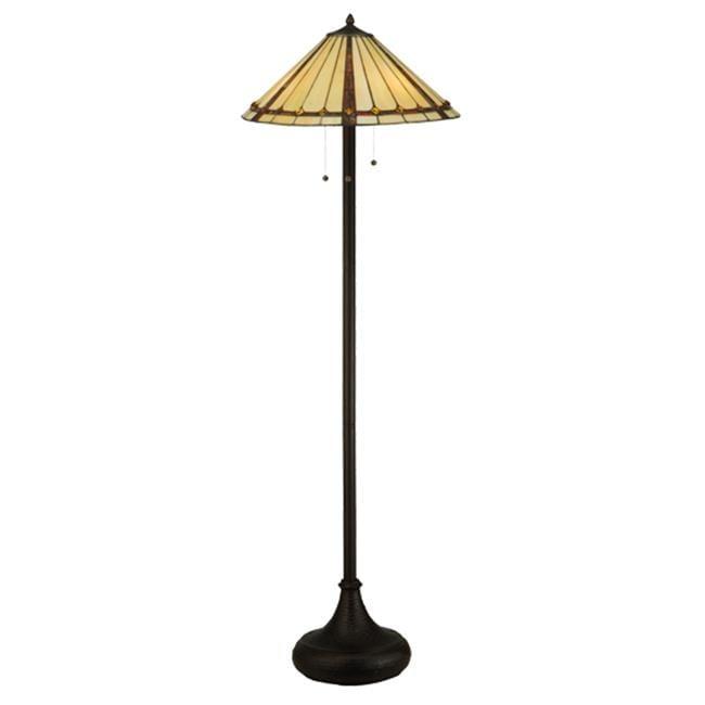 Belvidere 61'' Multicolor Stained Glass Floor Lamp