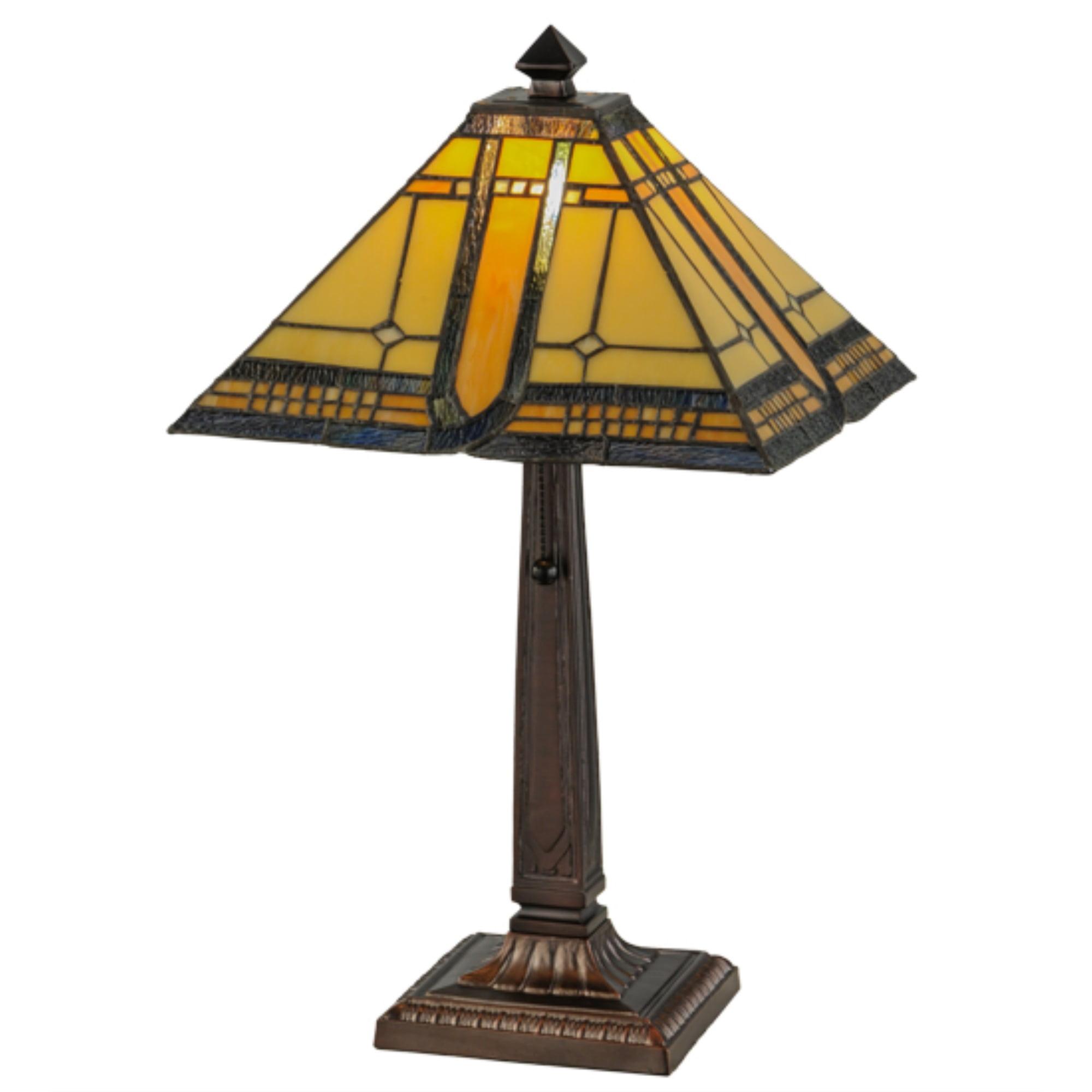 Meyda Lighting Sierra Prairie Mission Metal Table Lamp