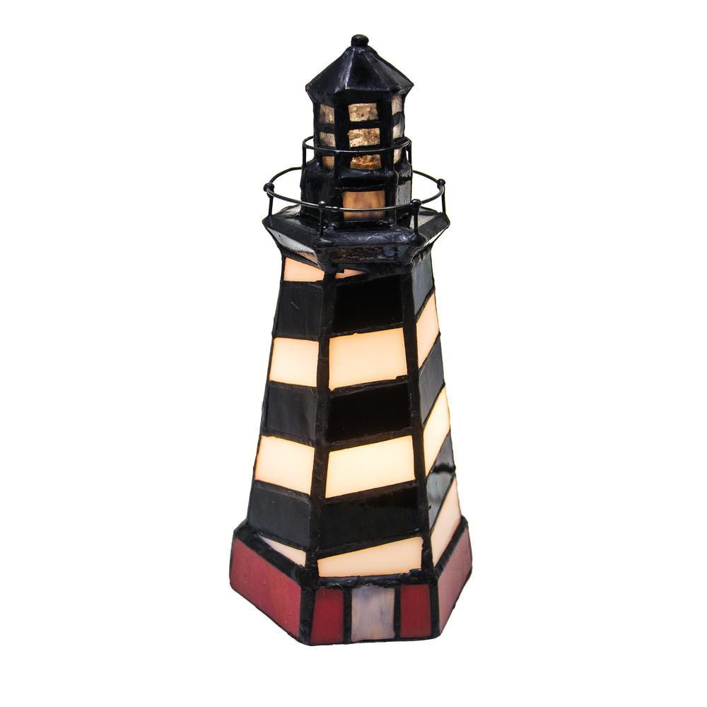 Meyda Tiffany 20539 Lighthouse Coastal Stained Glass / Tiffany Specialty Lamp From The