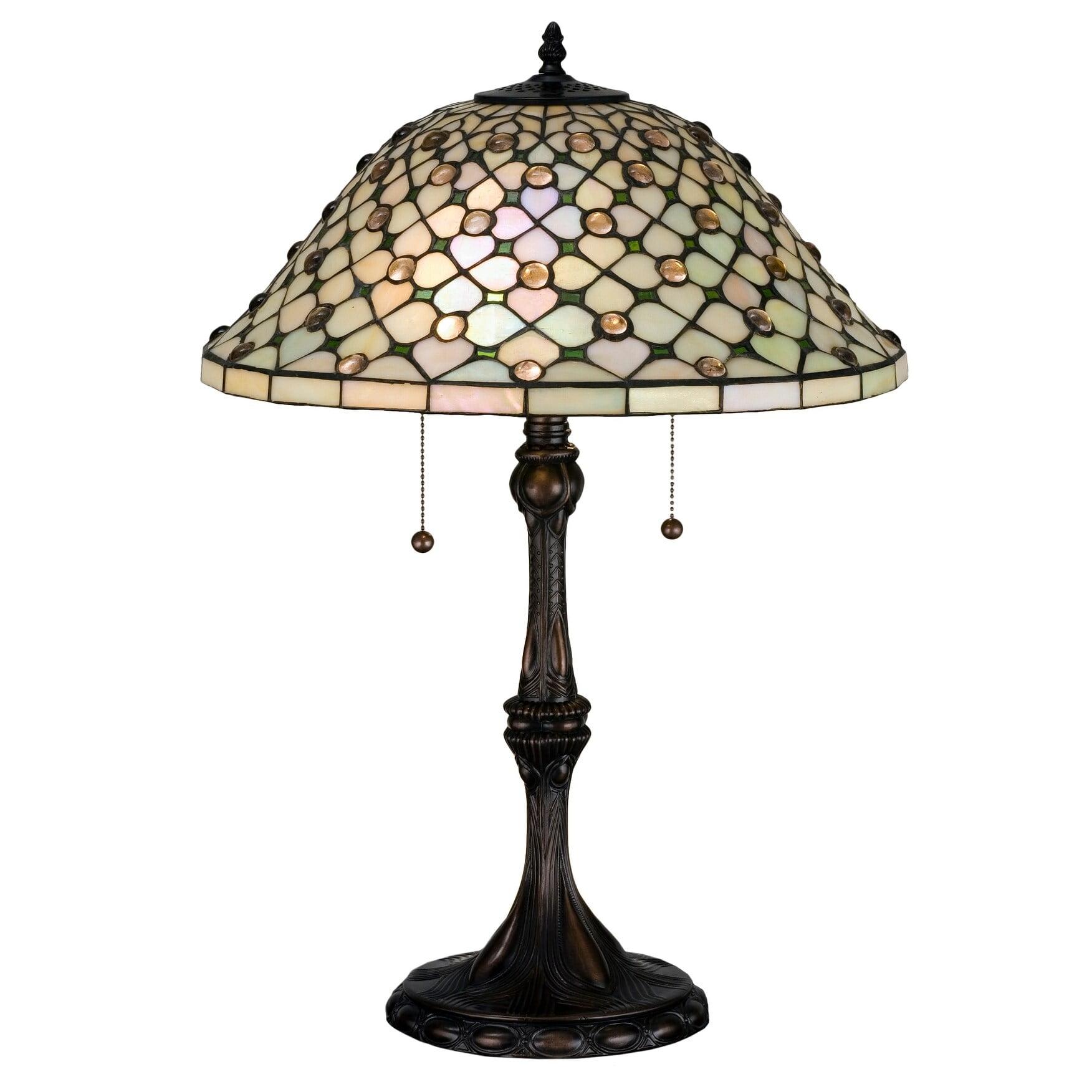 Meyda Tiffany & Stained Glass Metal Table Lamp