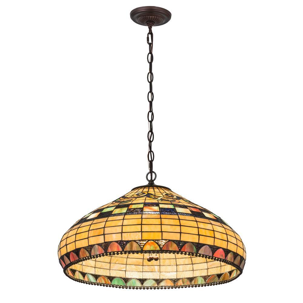 Meyda Tiffany 29509 3 Light 23" Wide Pendant - Tiffany Glass