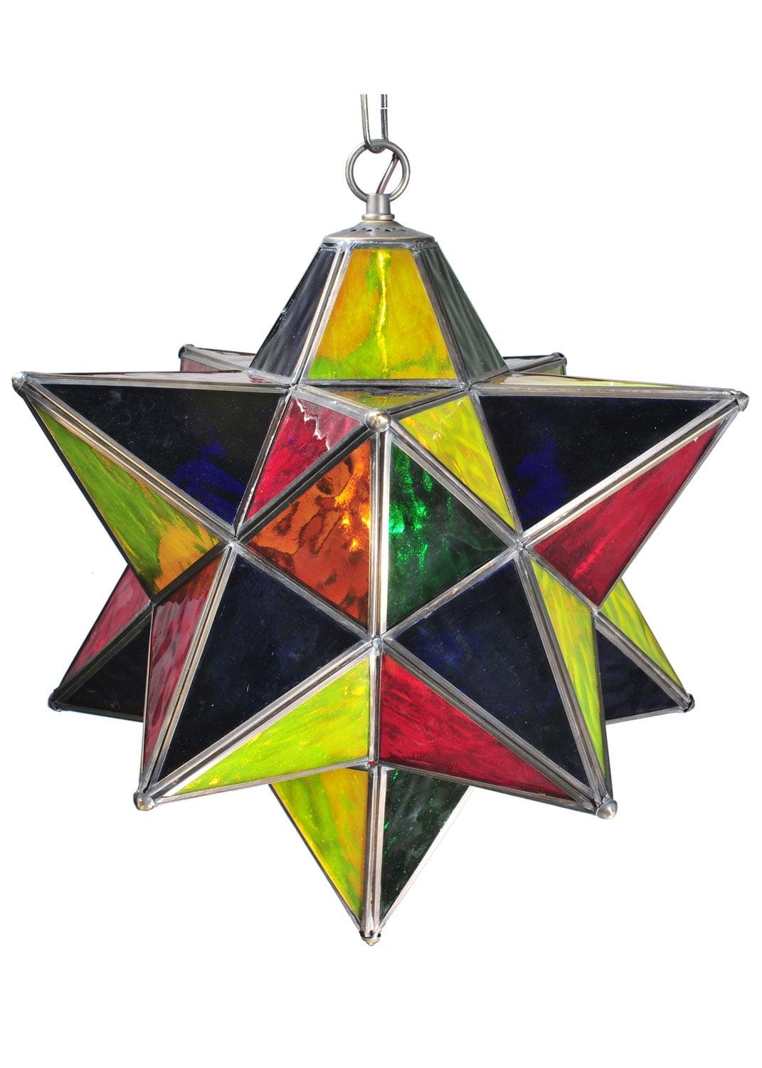 Meyda 18" Satin Nickel Moravian Star Indoor/Outdoor Pendant