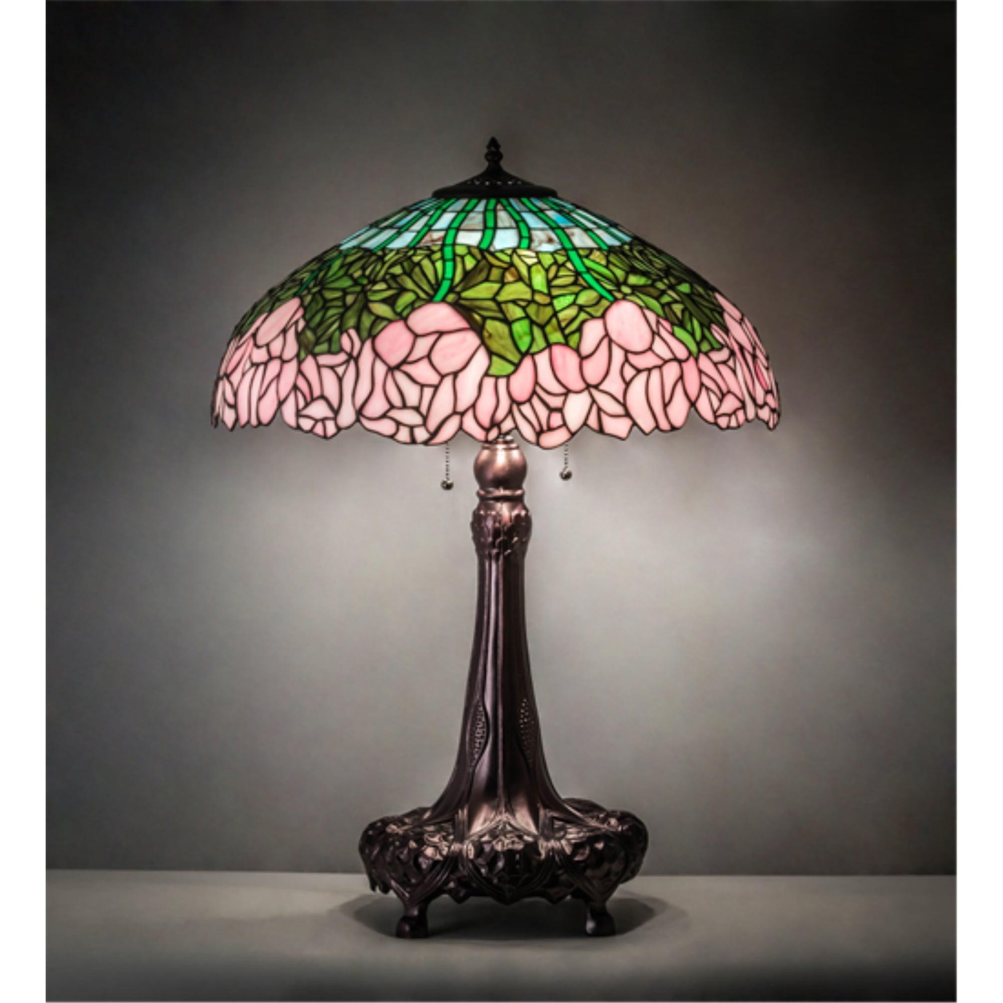 Meyda Tiffany & Stained Glass Metal Table Lamp