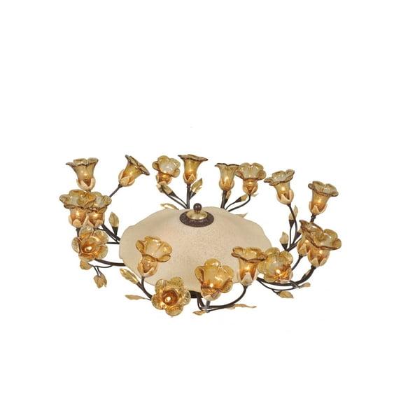 Meyda Lighting Glass Flush Mount