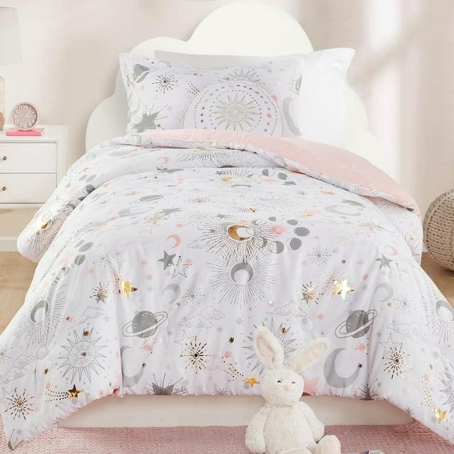 Intelligent Design Kids Celia Starry Sky Metallic Print Comforter Set