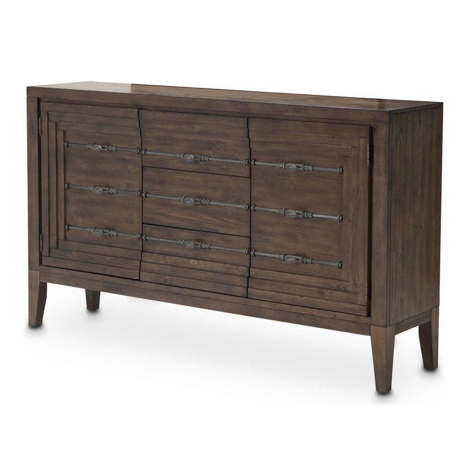 Carrollton Rustic Ranch Brown 68'' Solid Wood Sideboard