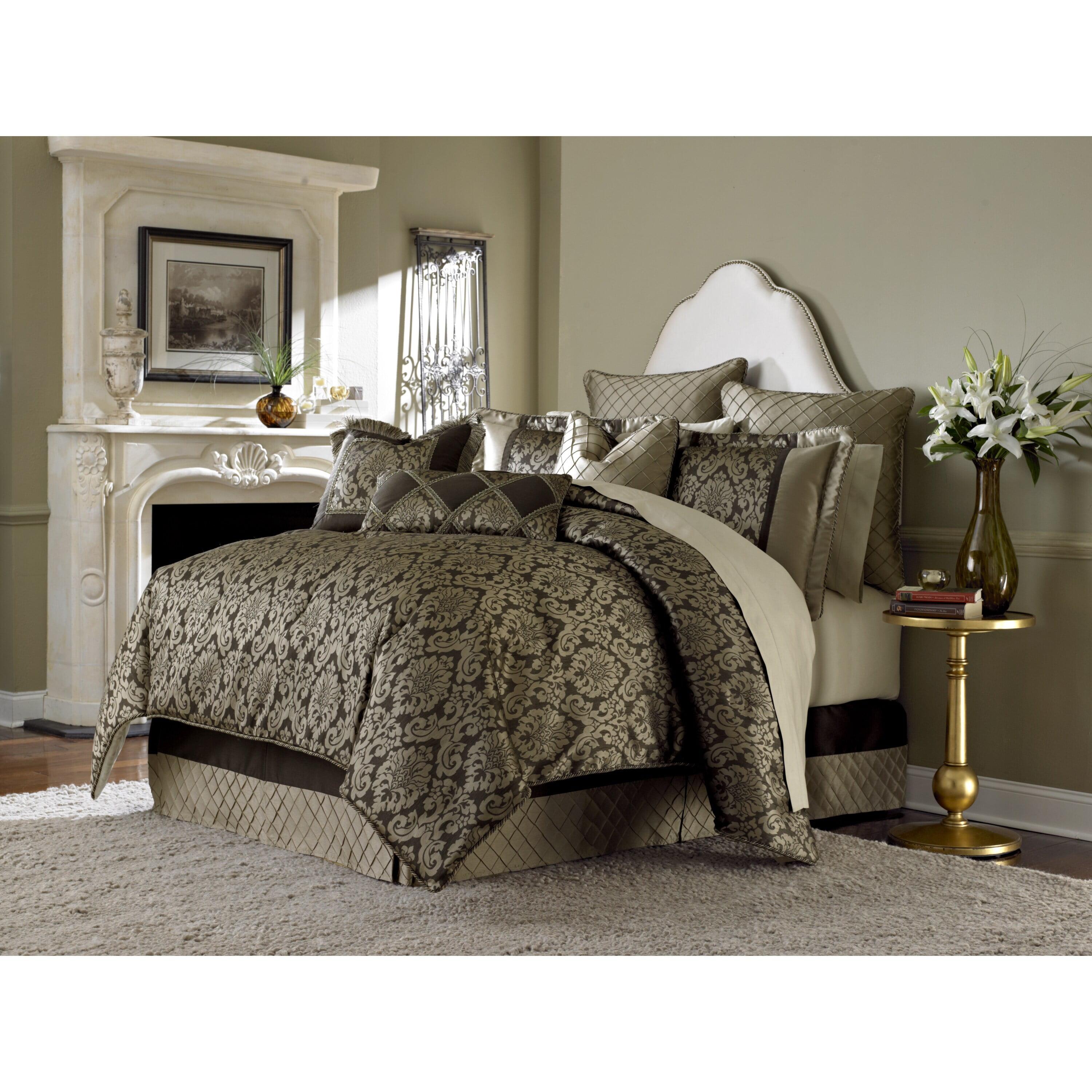 Michael Amini Imperial 10-Piece King Comforter Set - Bronze