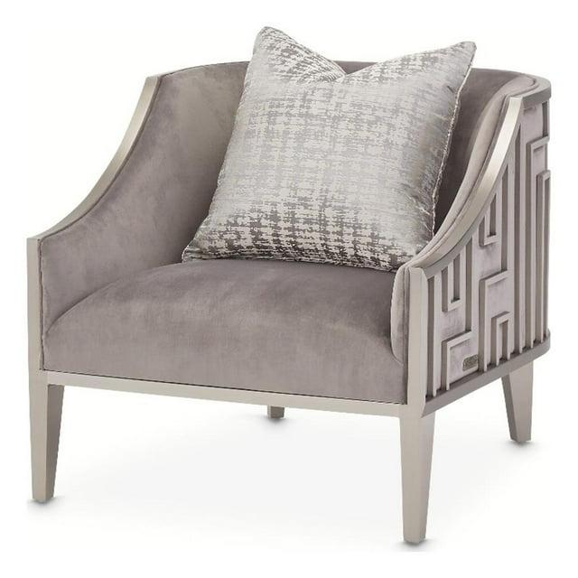 Michael Amini Roxbury Park Velvet Armchair