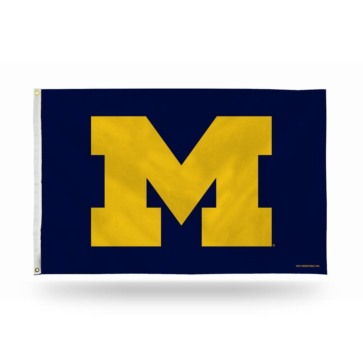 Michigan-Wolverine's 3X5 Indoor Outdoor Banner Flag w/grommets for hanging