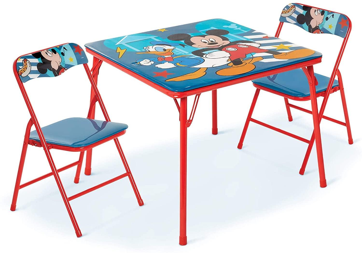 Mickey Mouse Red and Blue Kids Table and Chairs Set