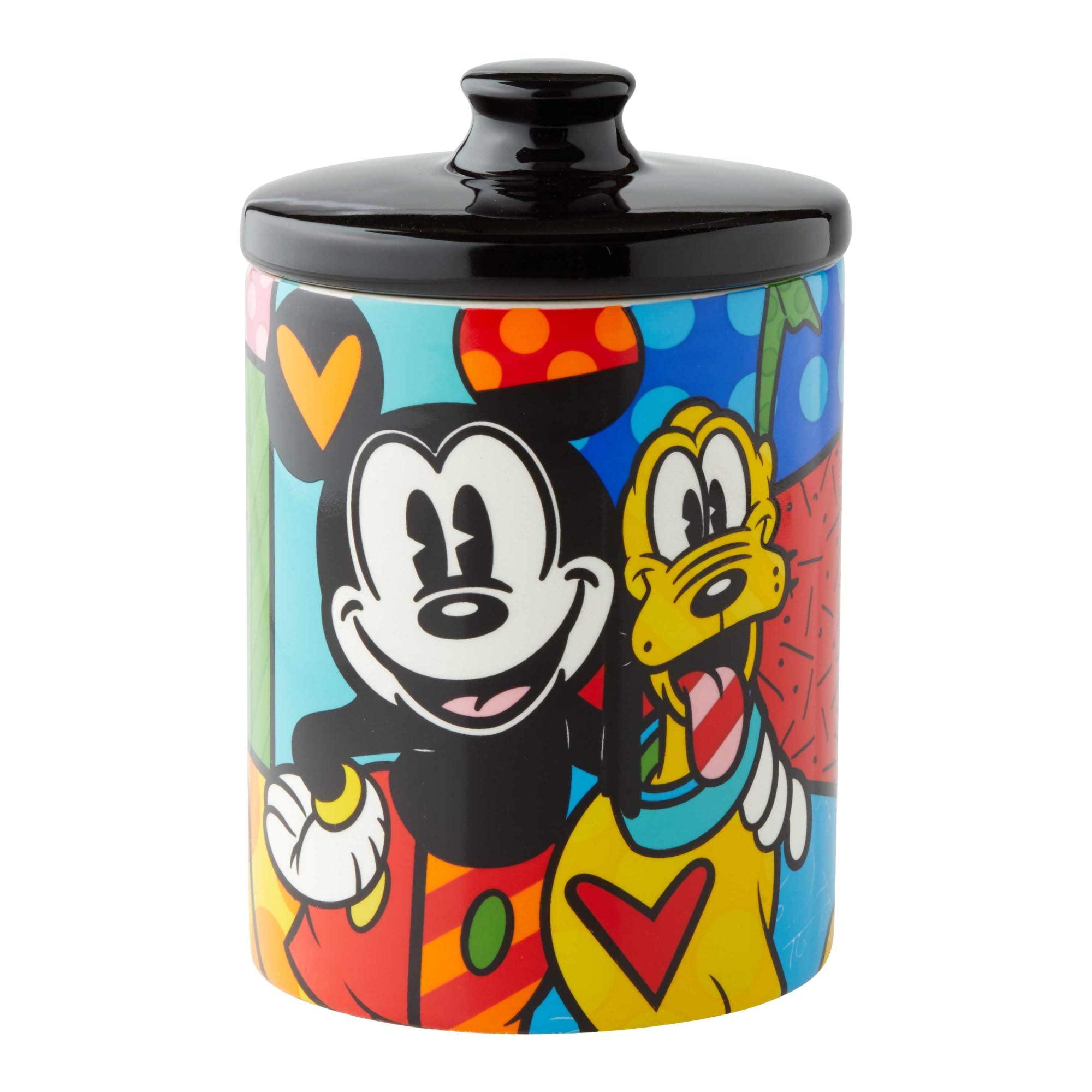 Disney by Britto MickeyMouse & Pluto Canister 6in H